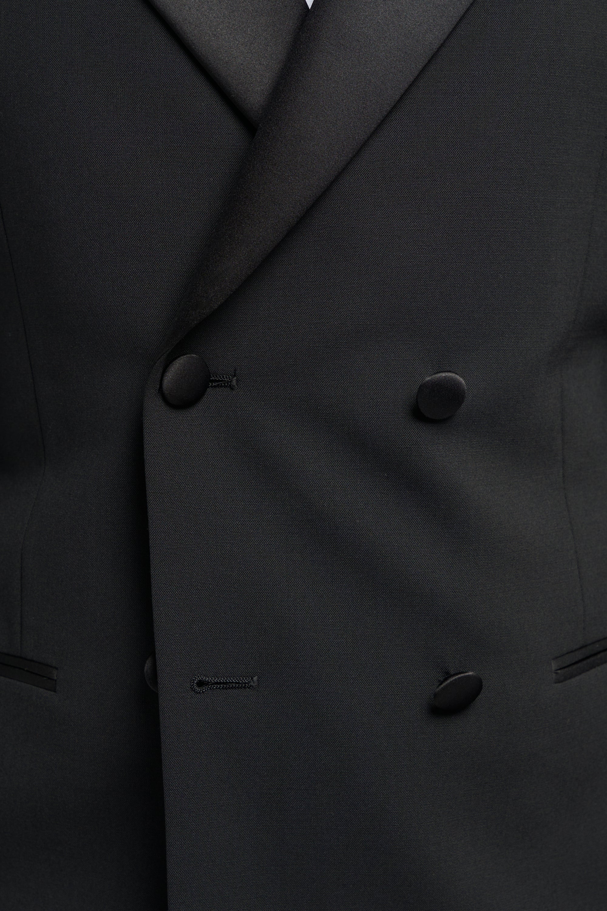 Aspen Black Double Breasted Two Piece Suit - Image 4