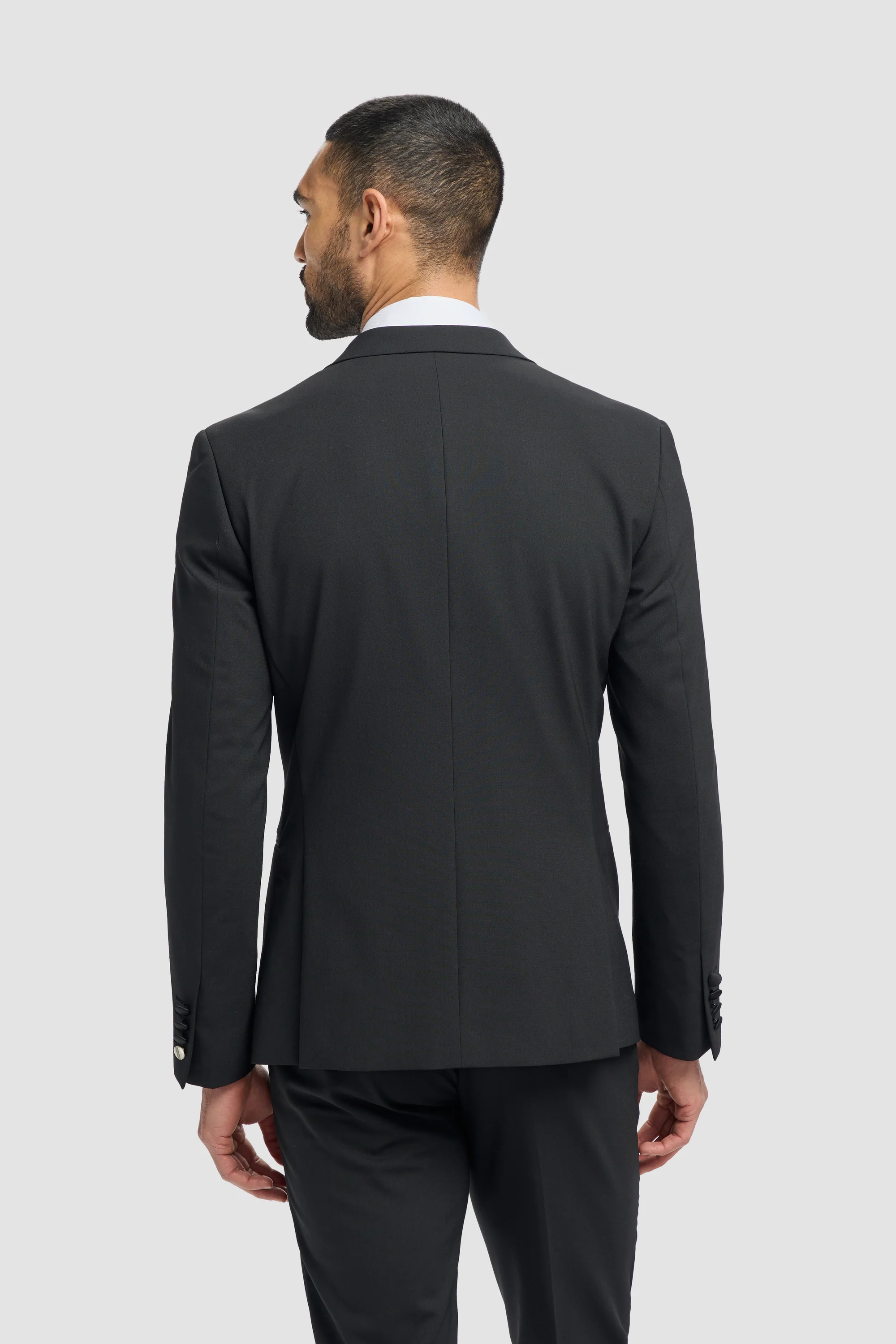 Aspen Black Double Breasted Two Piece Suit - Image 6
