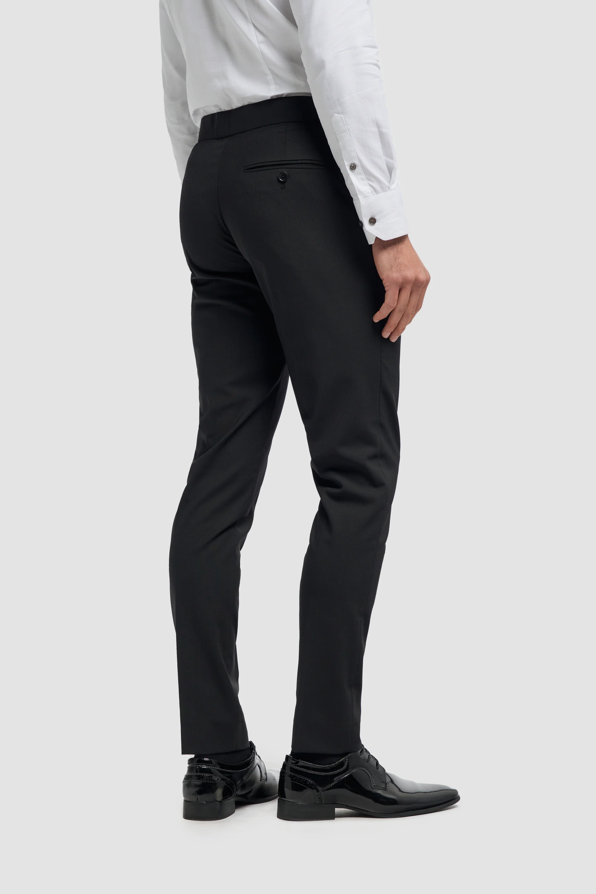 Aspen Black Double Breasted Two Piece Suit - Image 9