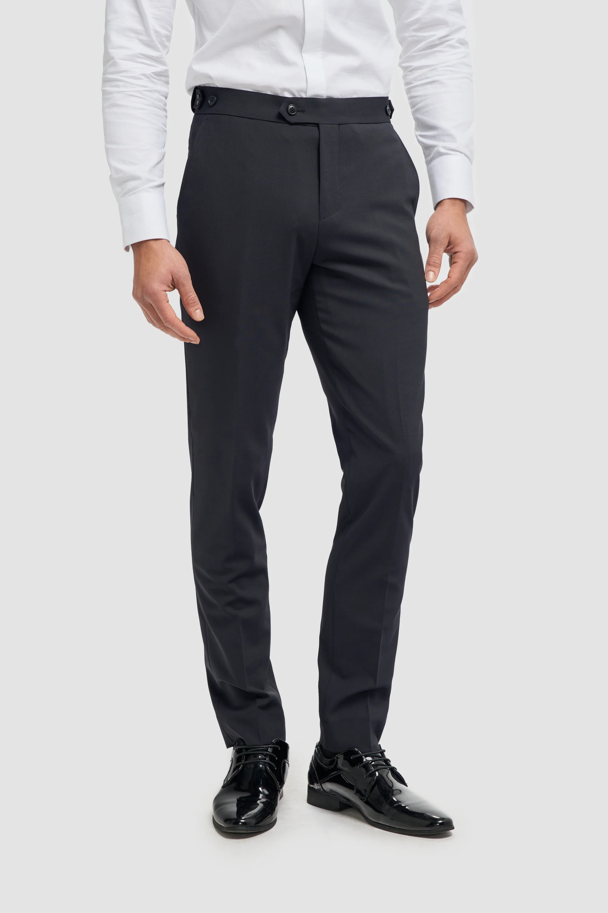 Aspen Midnight Navy Double Breasted Two Piece Suit - Image 7