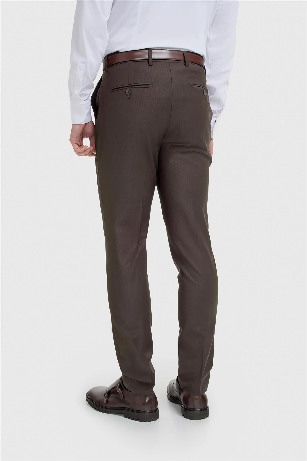 Bond Wool Rich Auburn Trouser - Image 3