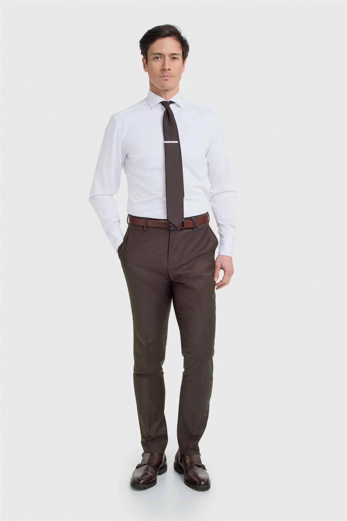 Bond Wool Rich Auburn Trouser - Image 2