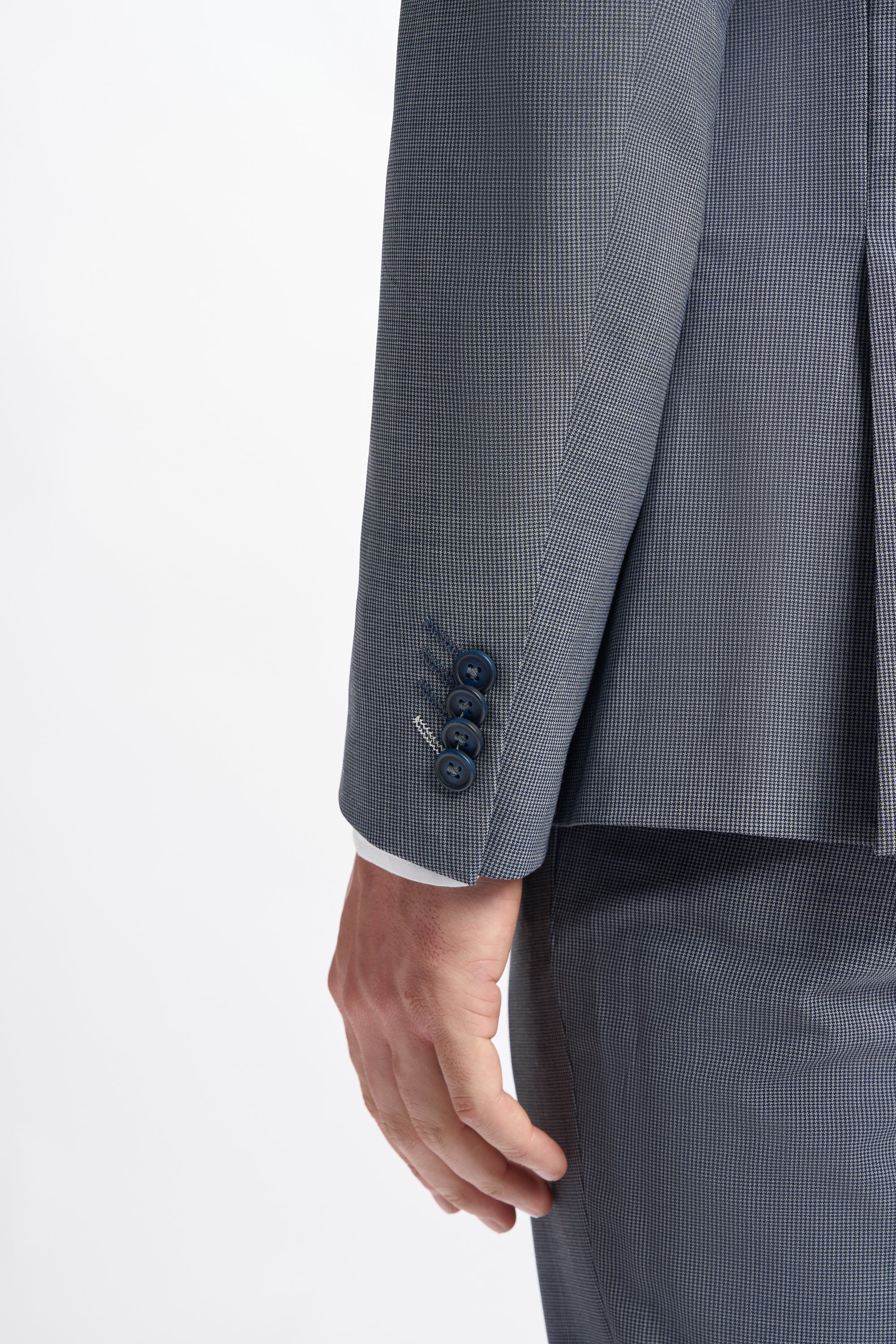 Bond Wool Rich Puppy Tooth Double Breasted Two Piece Suit - Image 5