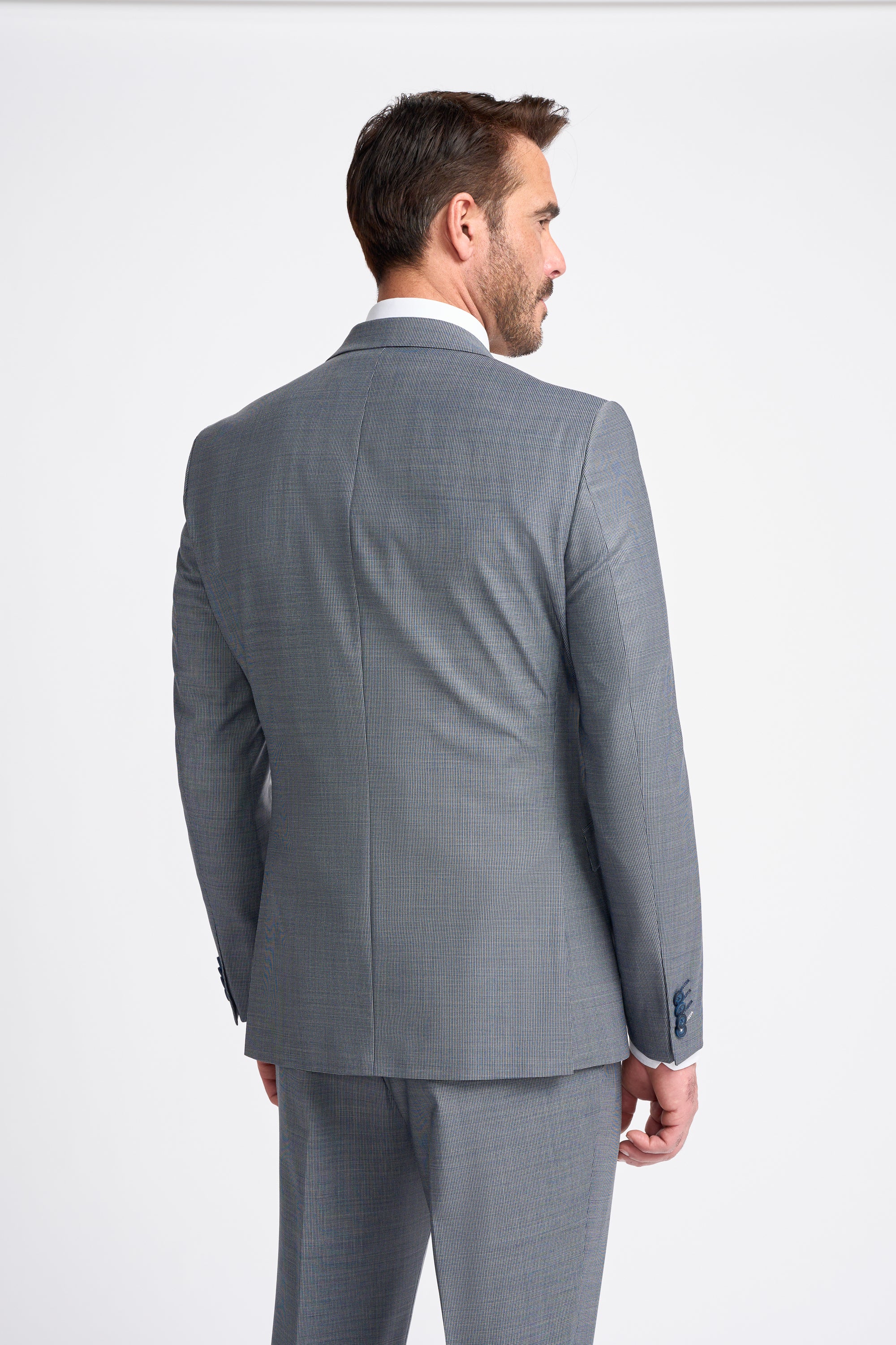 Bond Wool Rich Puppy Tooth Three Piece Suit - Image 3