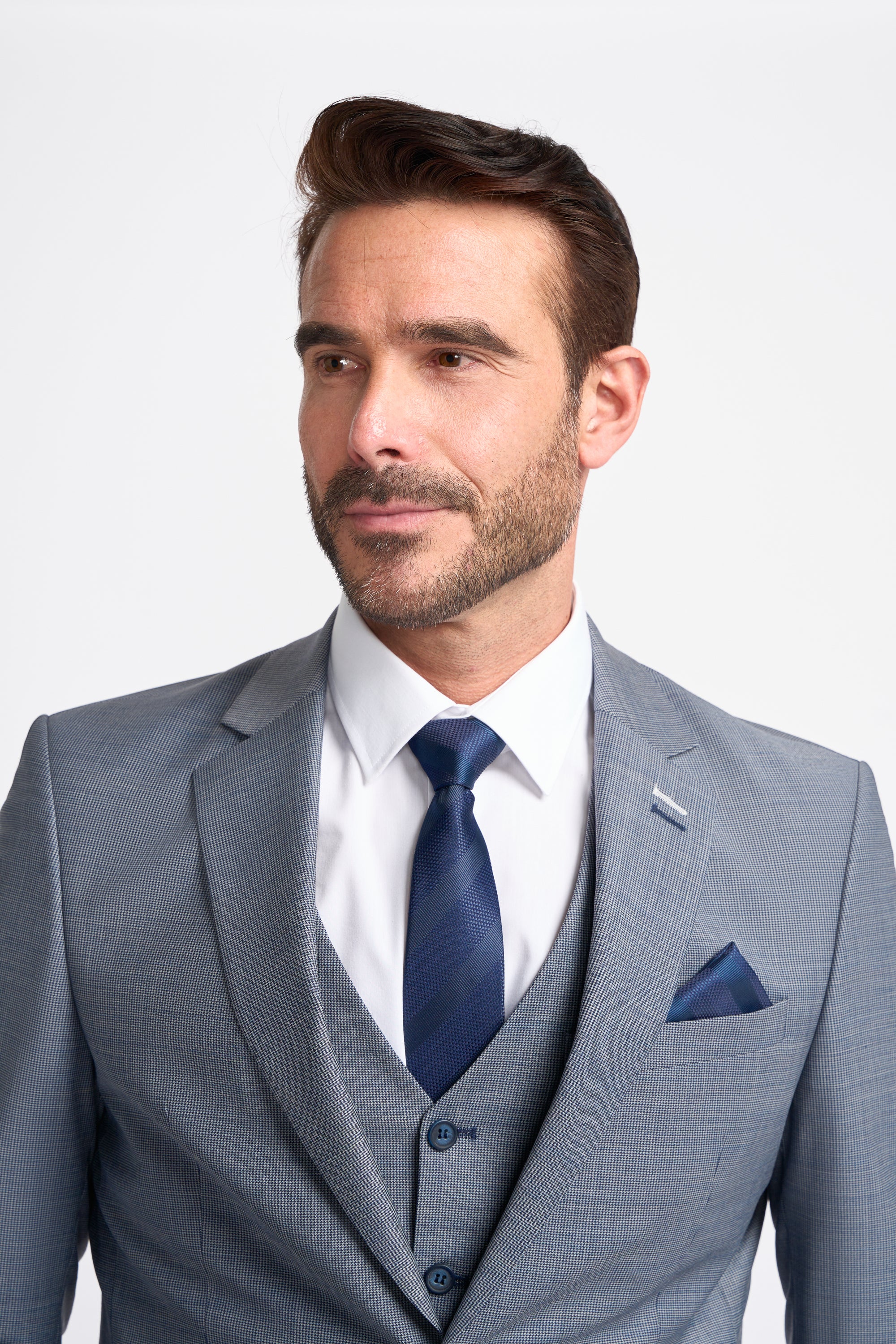 Bond Wool Rich Puppy Tooth Three Piece Suit - Image 5