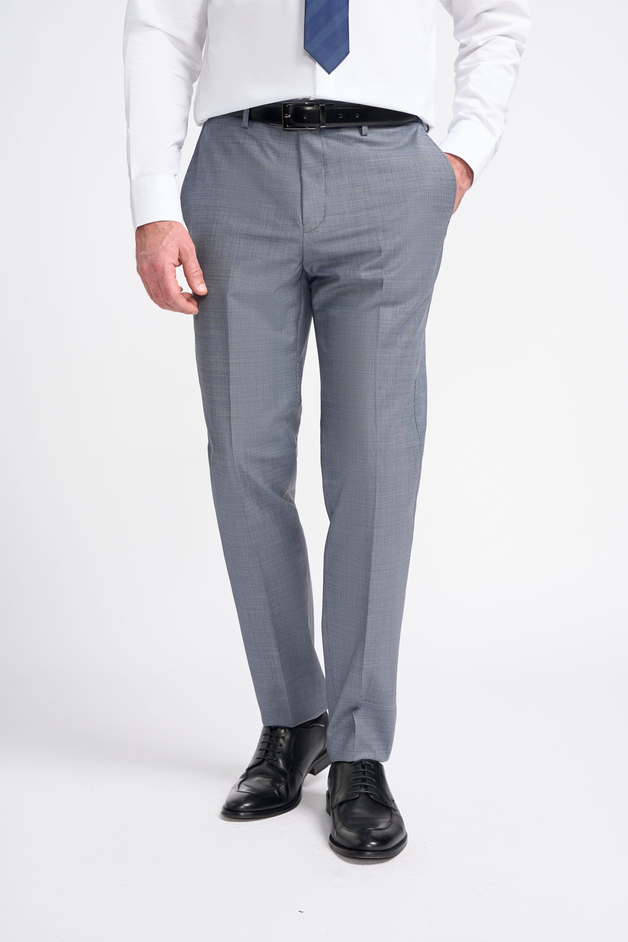 Bond Wool Rich Puppy Tooth Three Piece Suit - Image 9