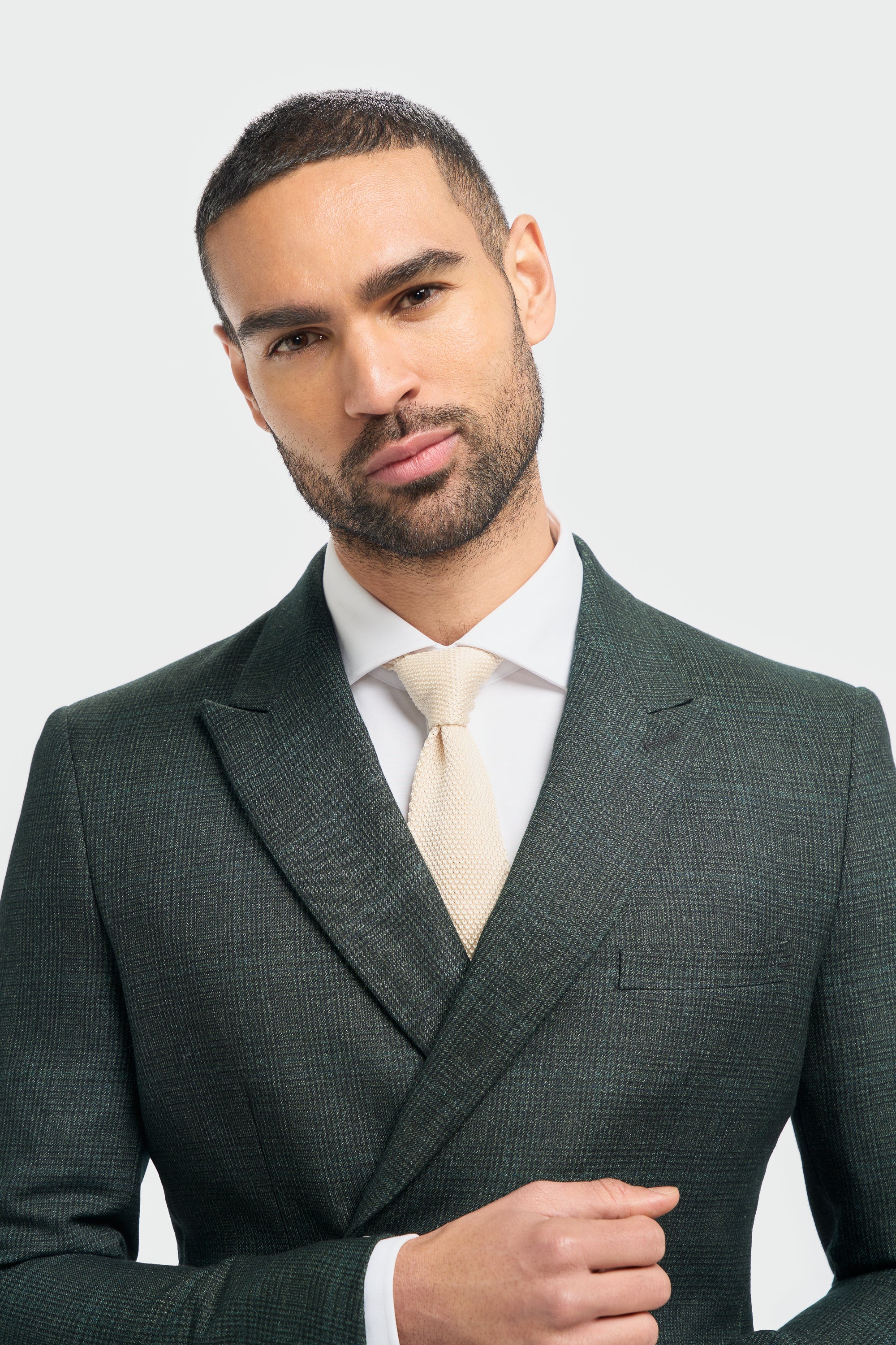 Caridi Olive Double Breasted Blazer - Image 3