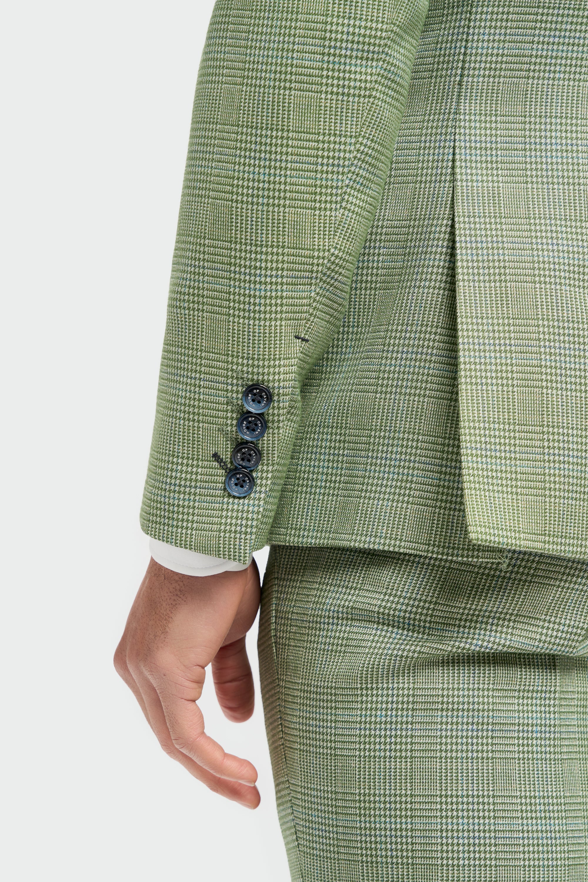 Caridi Sage Regular Check Three Piece Suit - Image 4