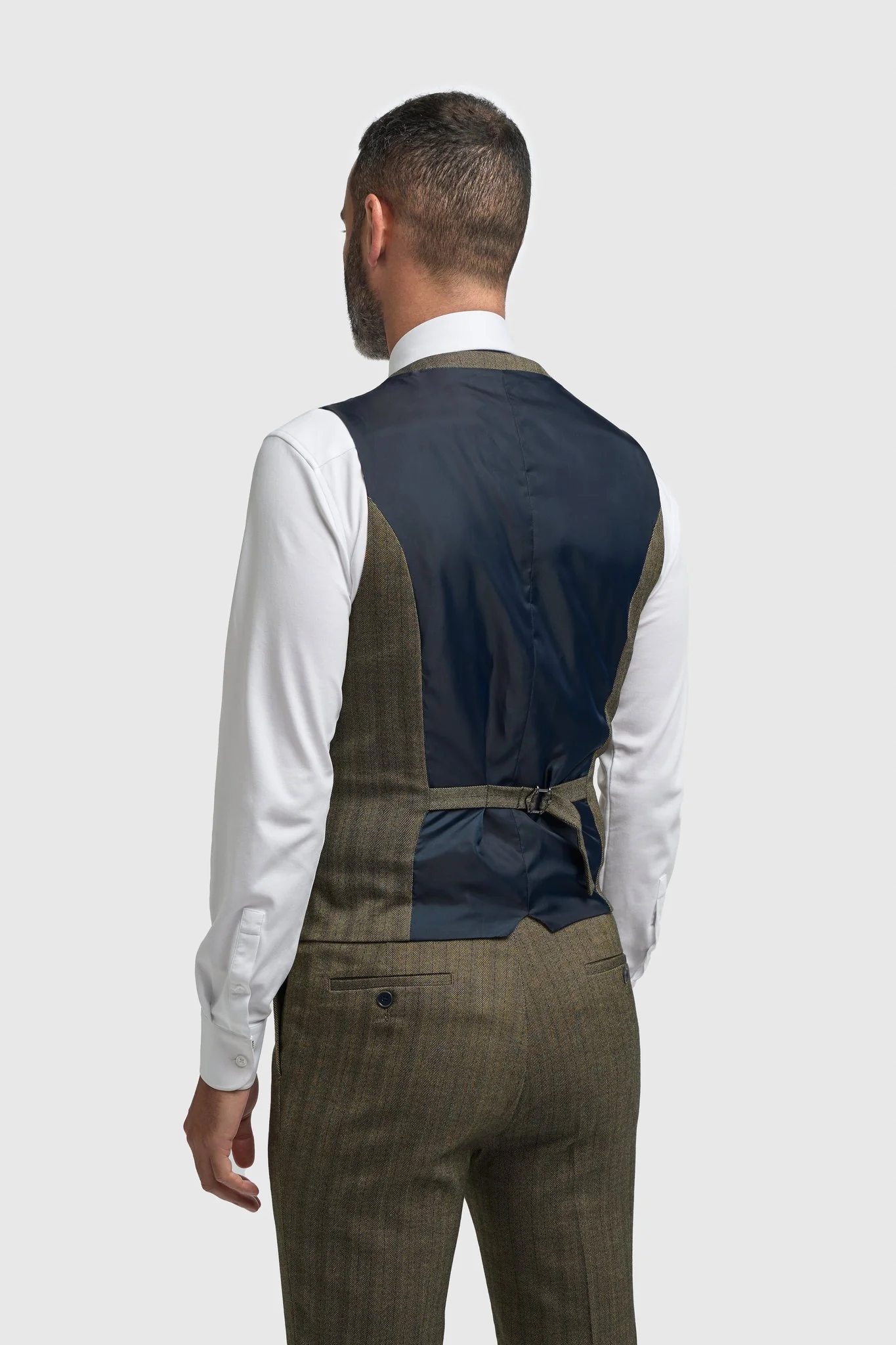 Damon Three Piece Suit with Single Breasted Waistcoat - Image 4