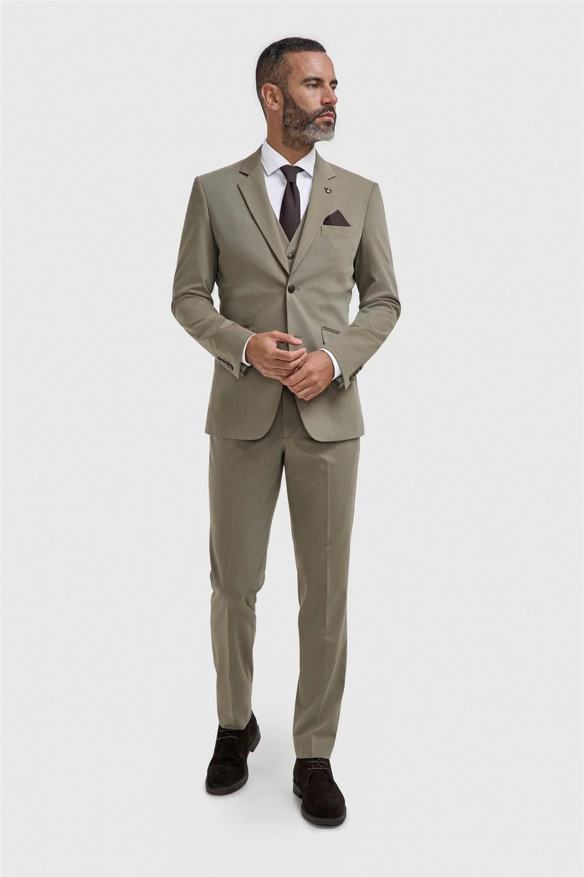 Donatella Sage Three Piece Suit
