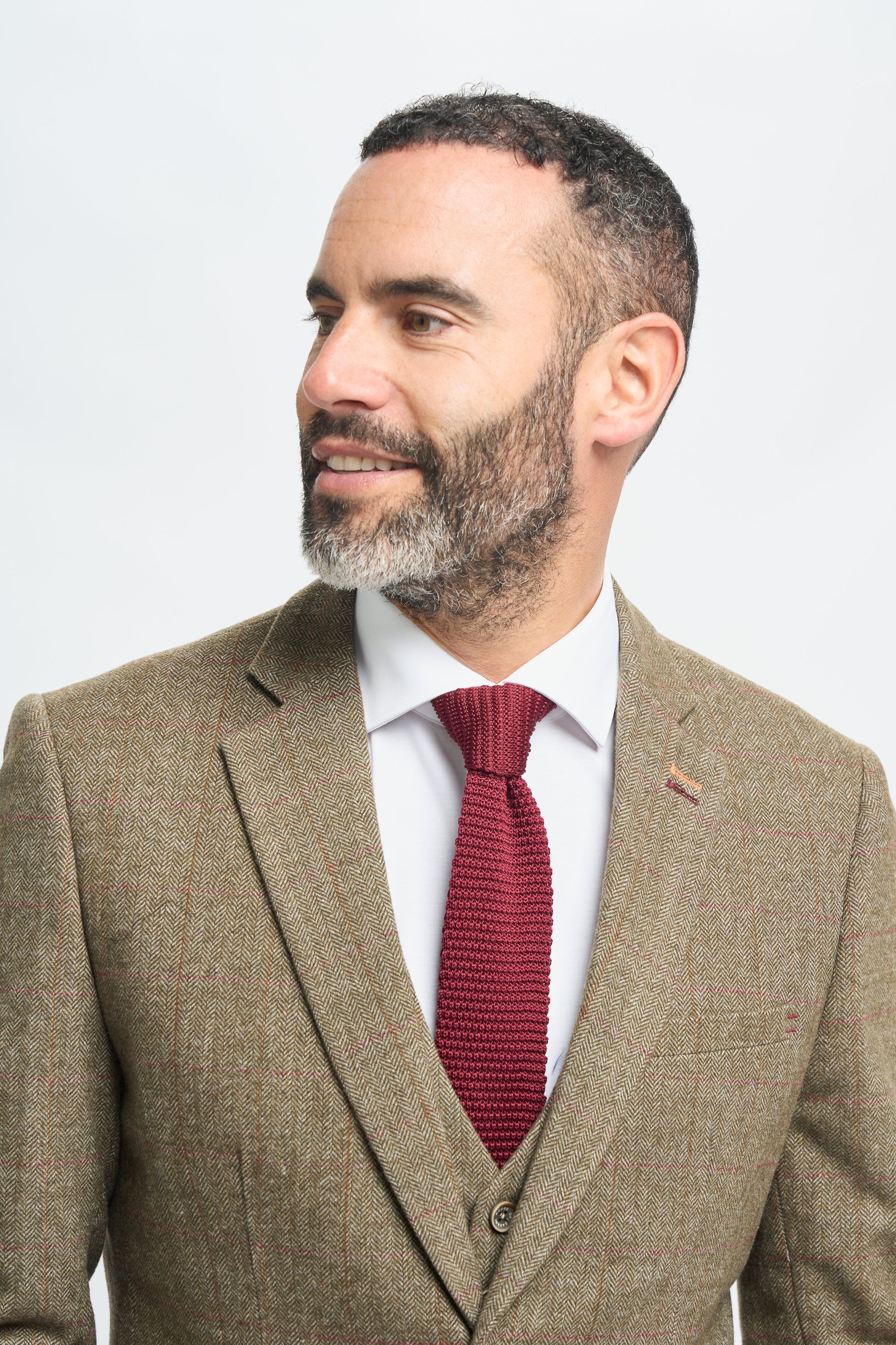 Sage Check Three Piece Suit - Image 4