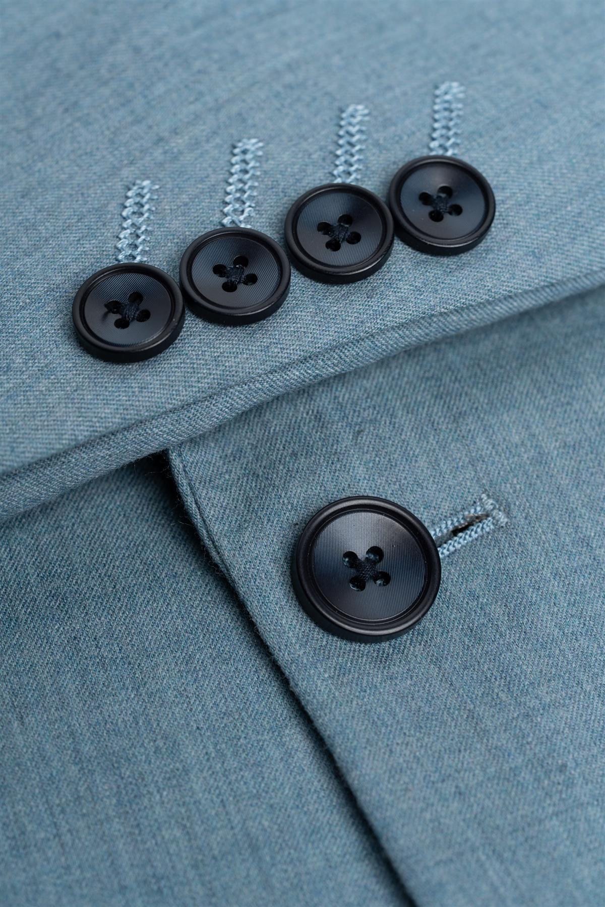 James Marine Super 130s Wool Three Piece Suit - Image 9