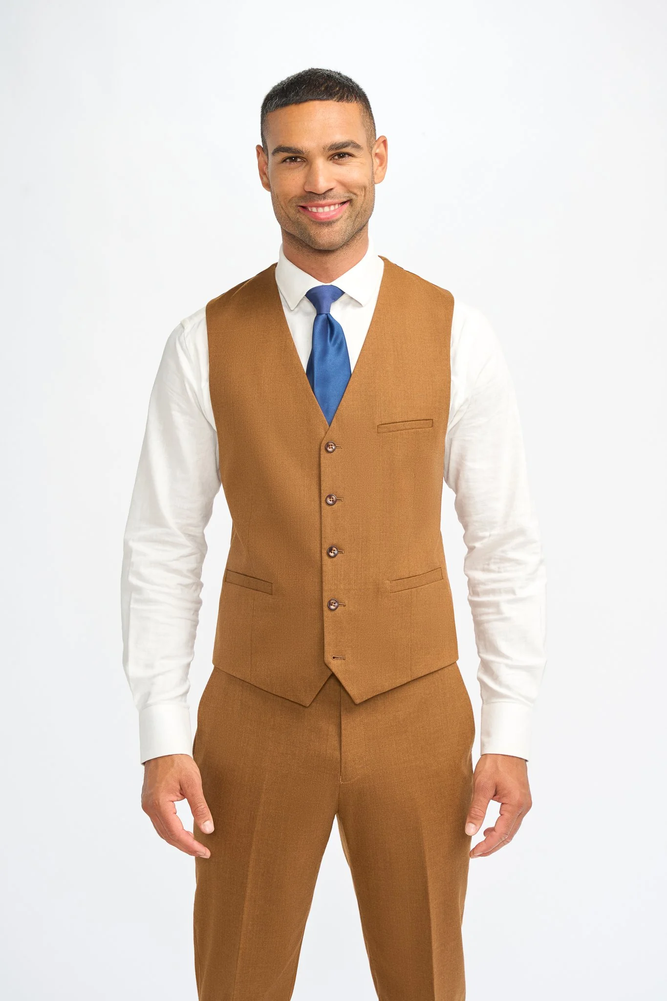 James Sierra Super 130s Wool Three Piece Suit - Image 4