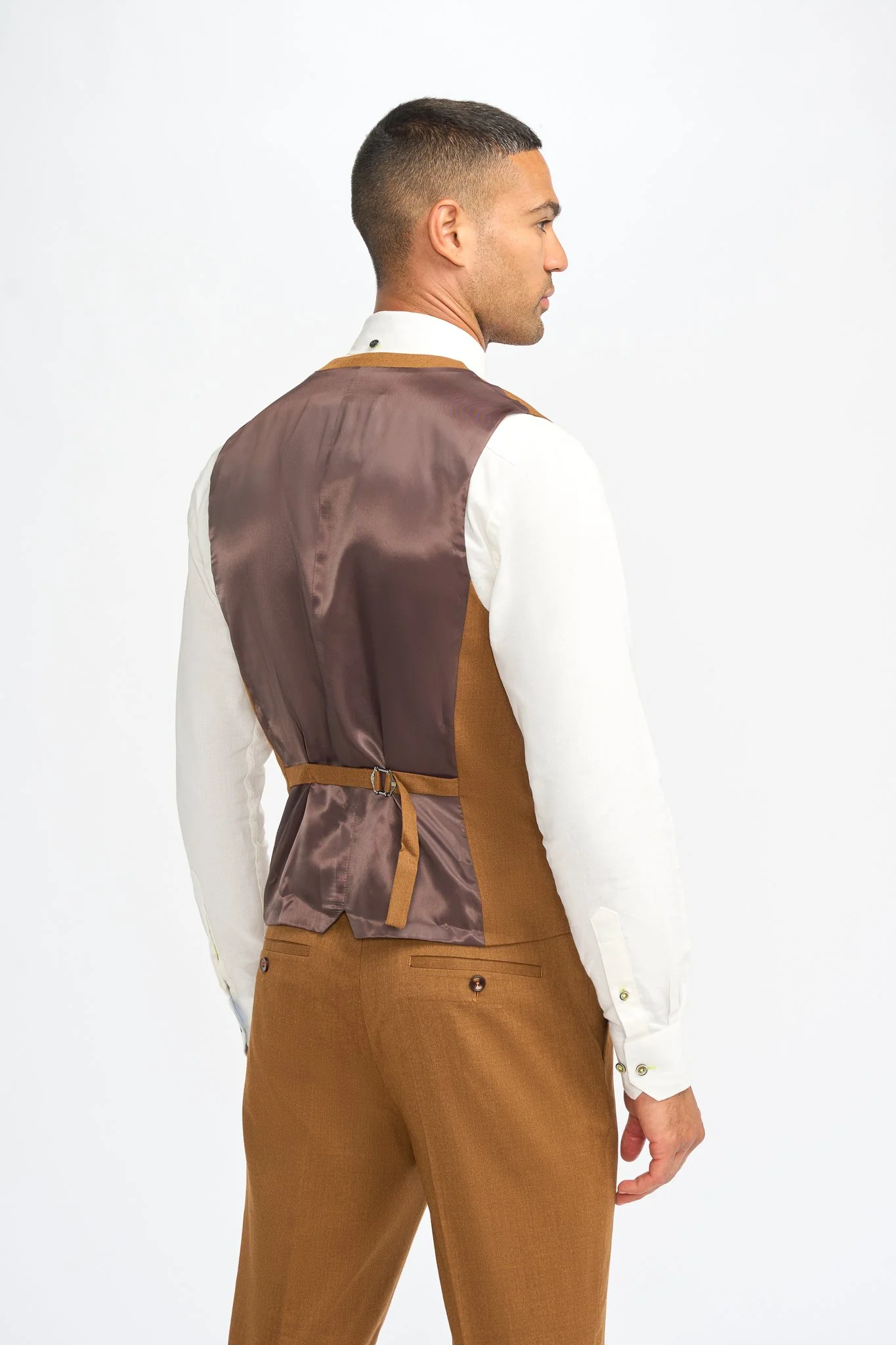 James Sierra Super 130s Wool Three Piece Suit - Image 5