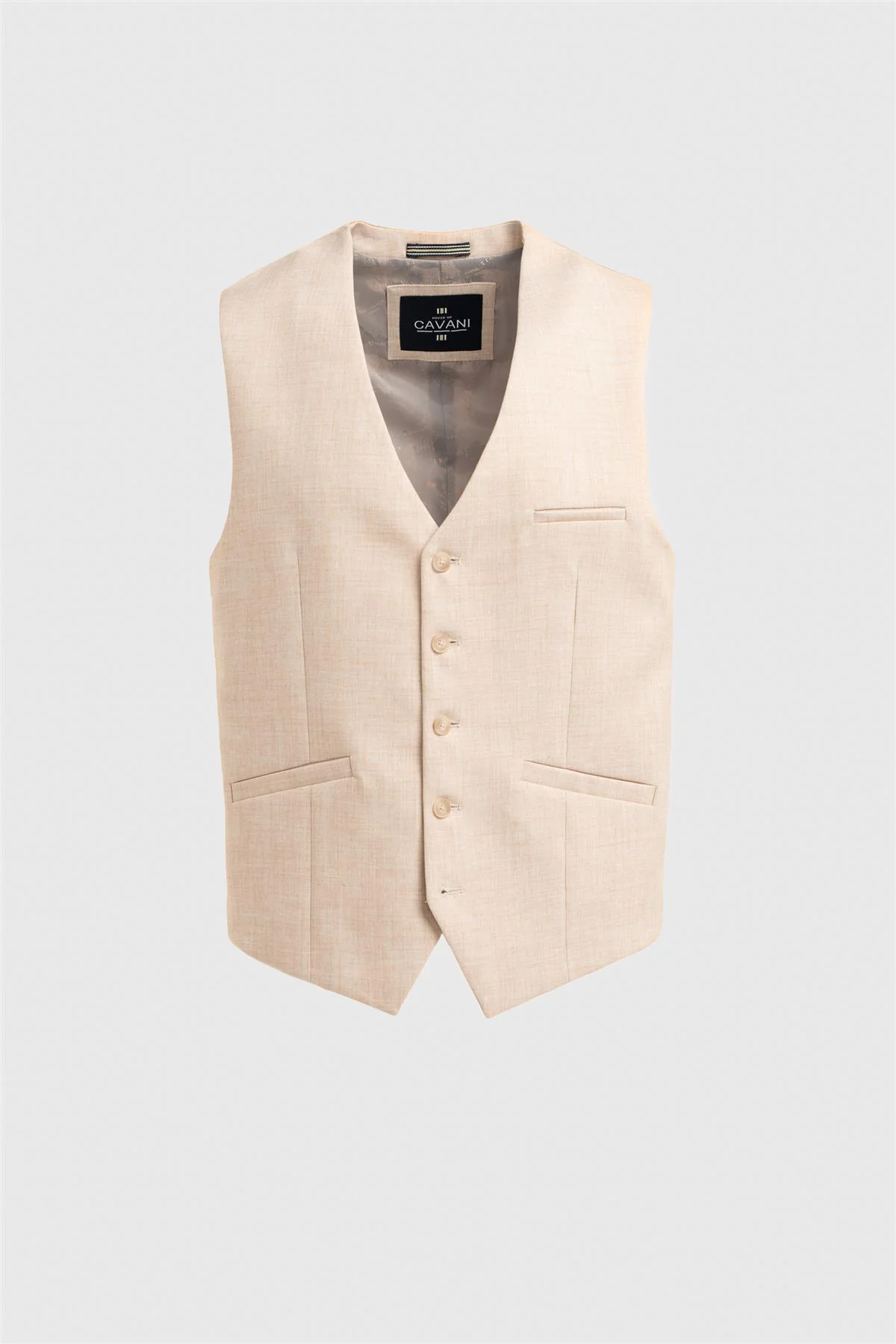 Malibu Beige Waistcoat - Image 3