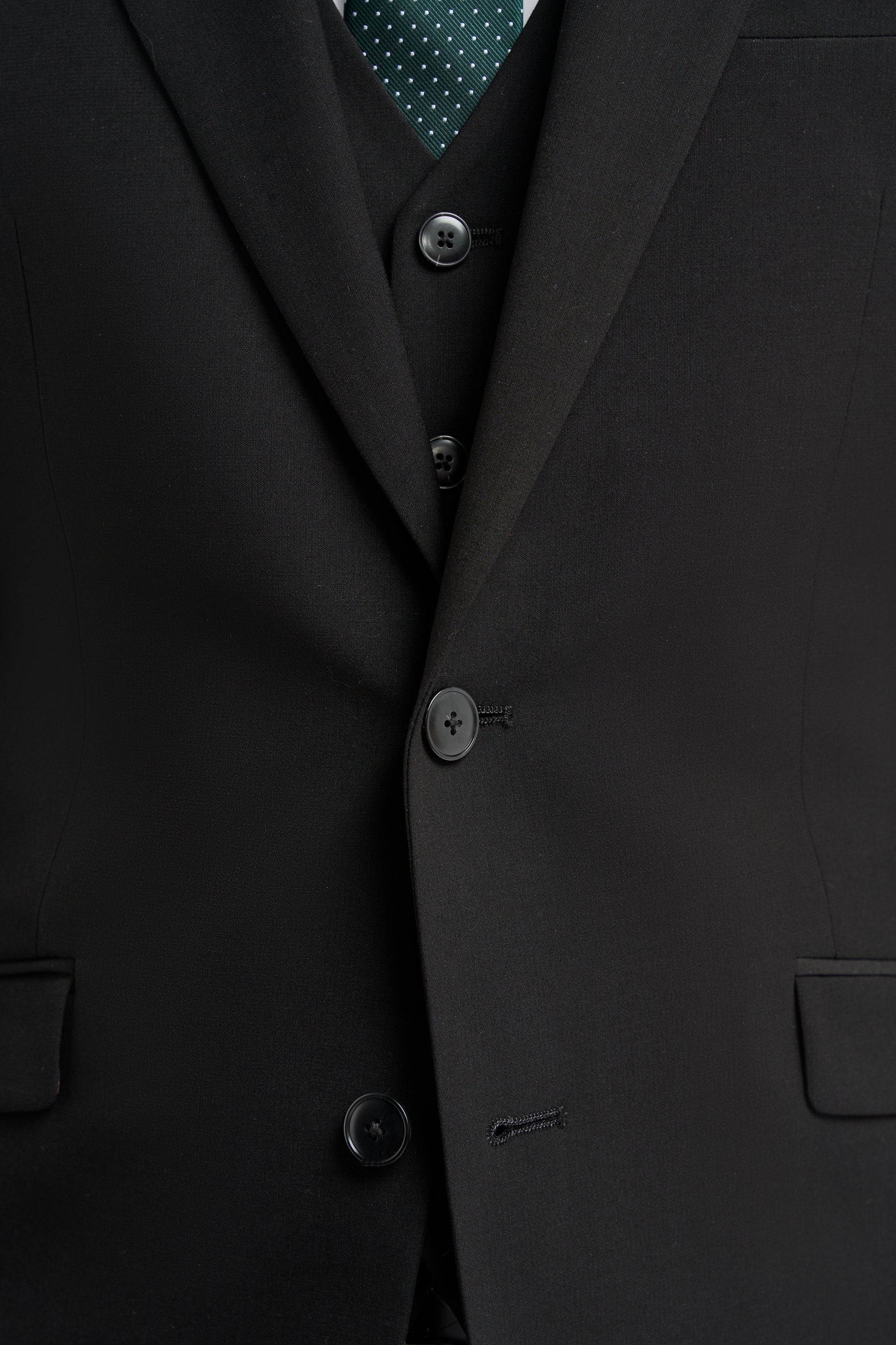 Malibu Black Three Piece Suit - Image 4