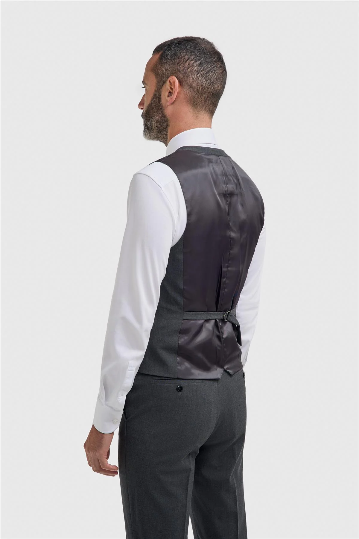 Malibu Charcoal Waistcoat - Image 3