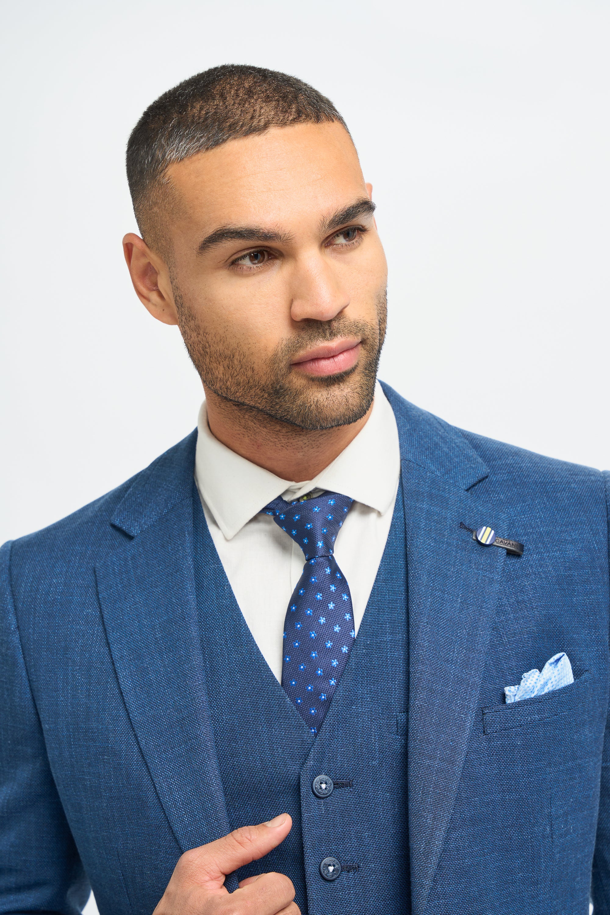Miami Blue Slim Fit Blazer - Image 4
