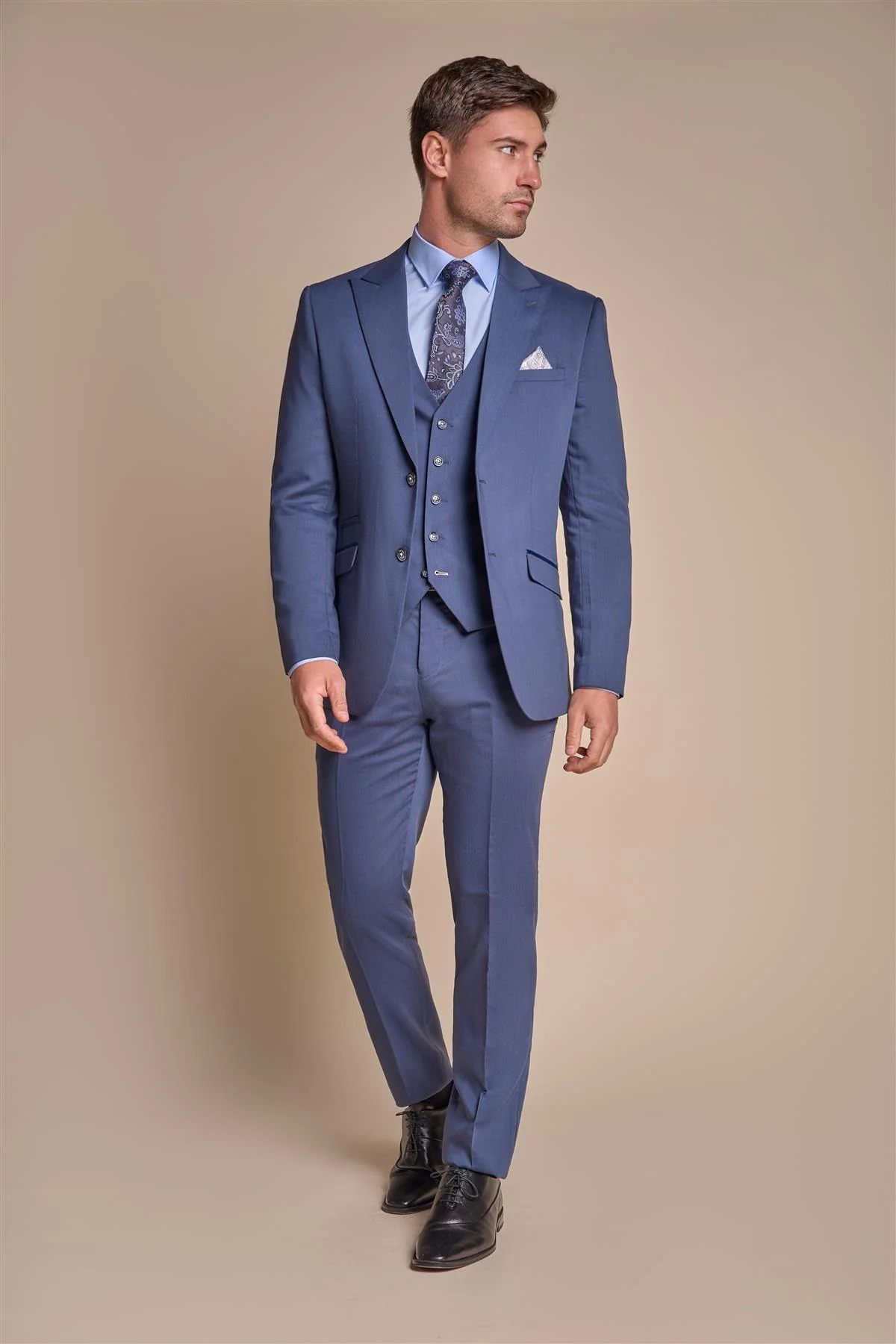 Teal Plain Blazer - Image 2