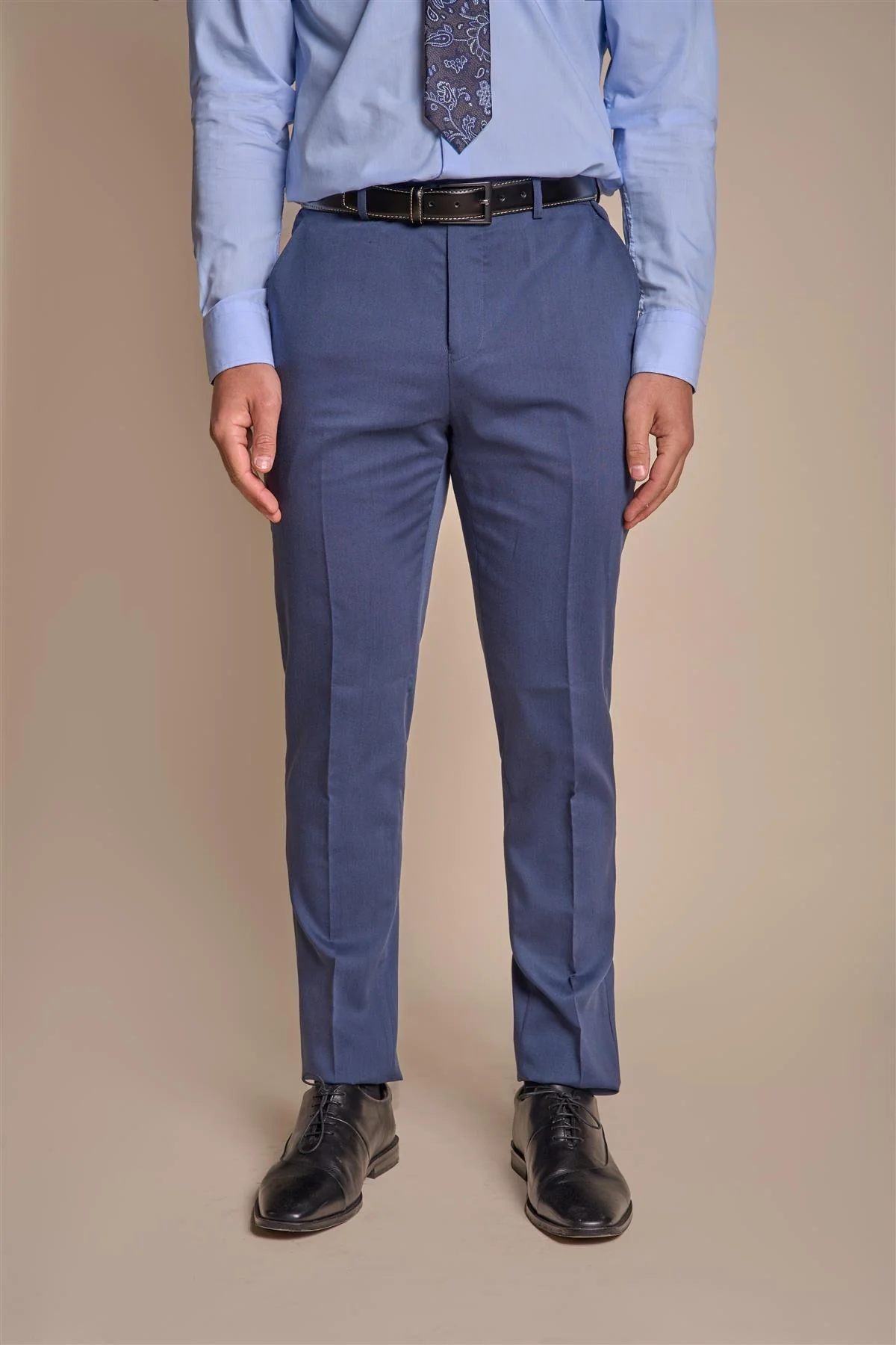 Teal Plain Trousers