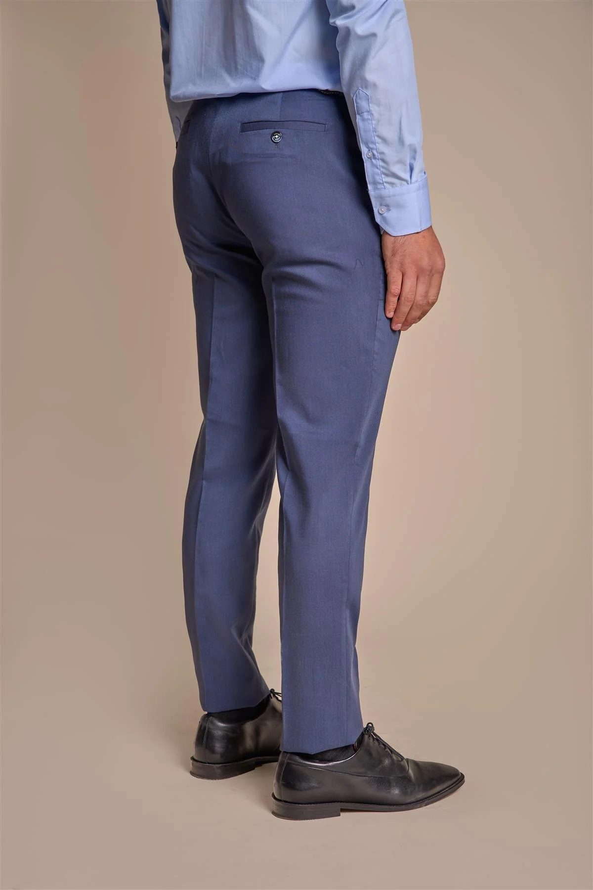Teal Plain Trousers - Image 3