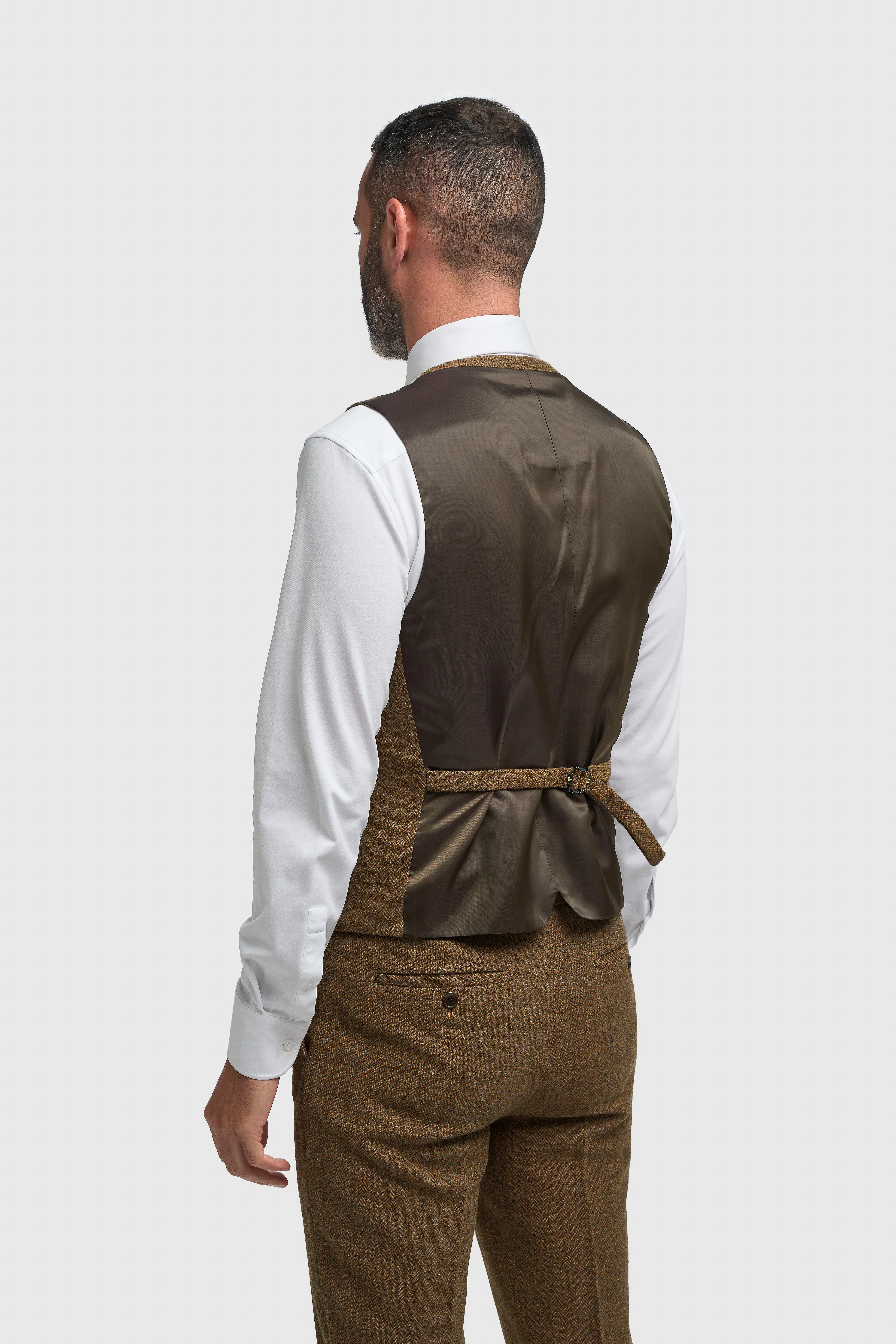 Thomas Brown Tweed Three Piece Suit - Image 4