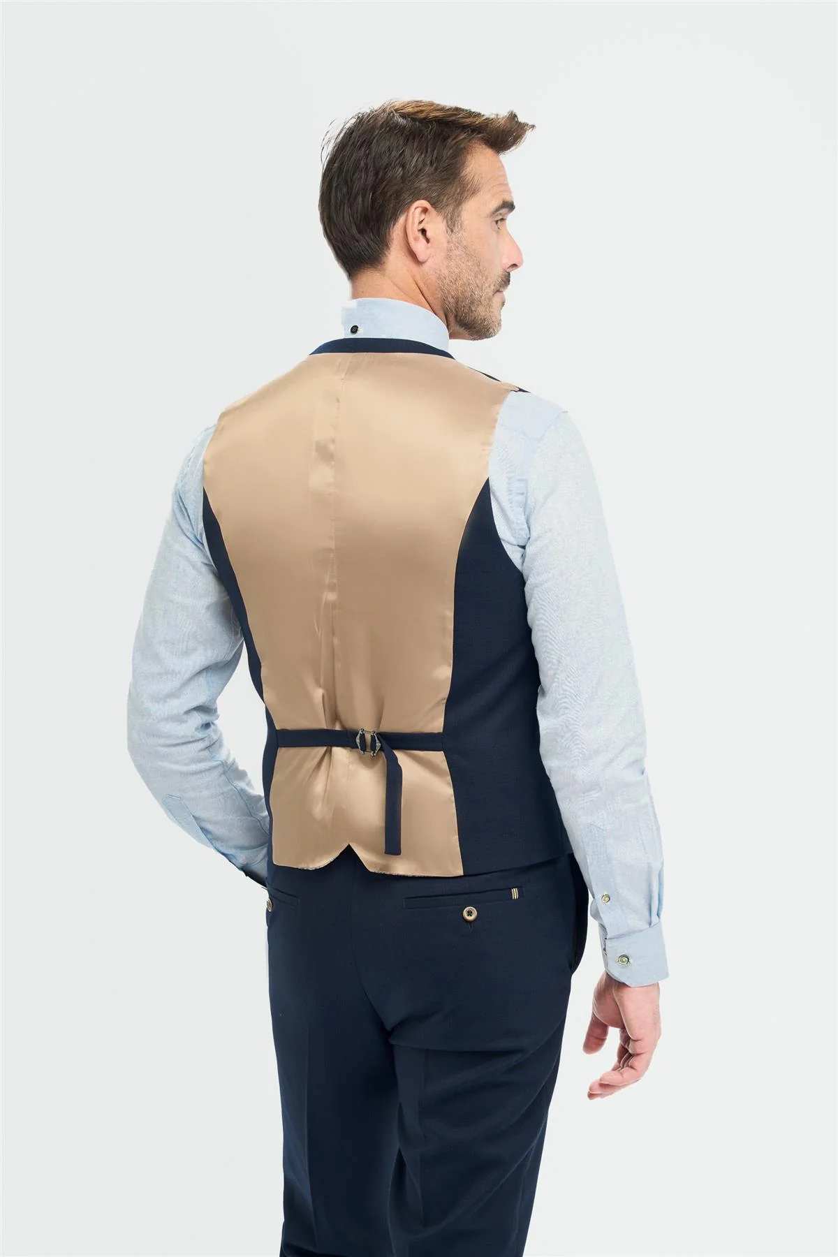 Tropez Navy Waistcoat - Image 4