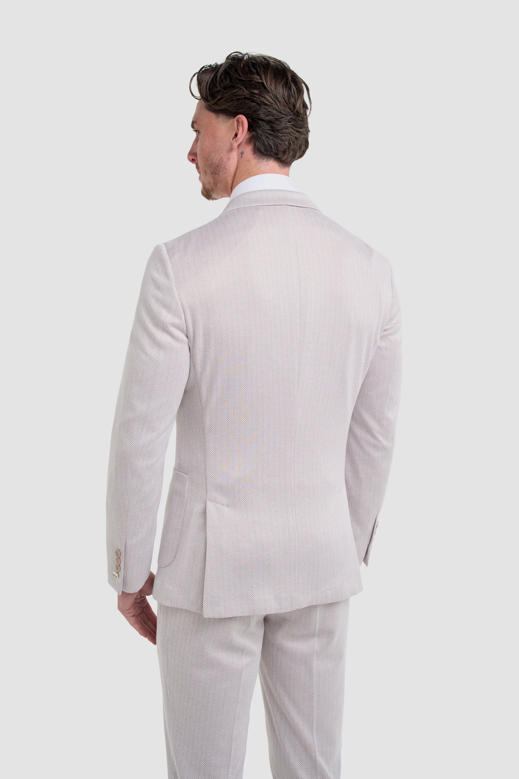 Vasco Beige Two Piece Suit - Image 3